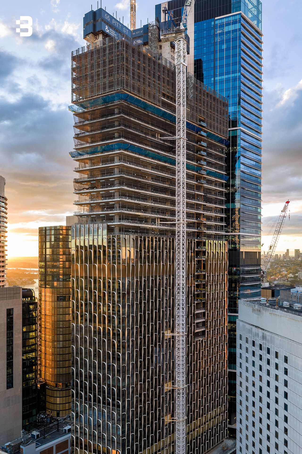 55 Pitt Street tower under construction in Sydney