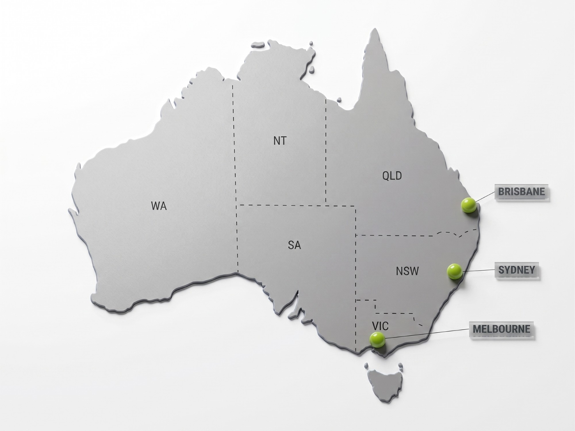 Australian office locations for EBSA in Brisbane, Sydney and Melbourne