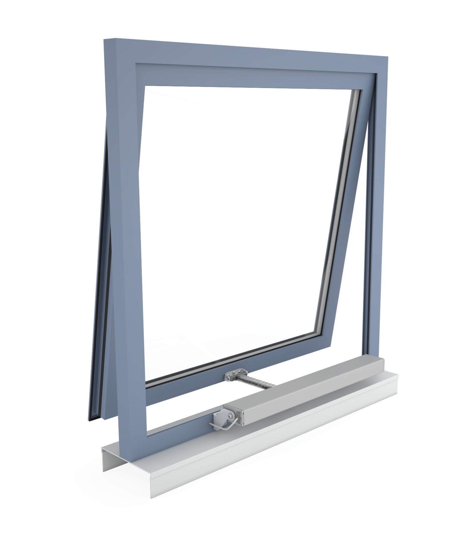D+H CDM chain actuator installed on an awning window product demonstration